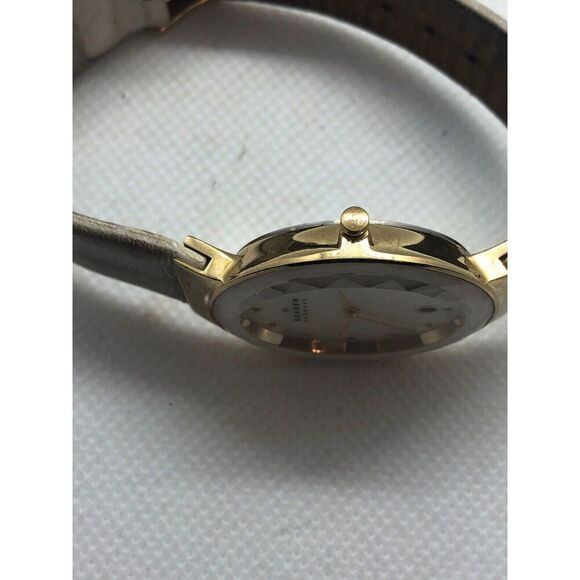 Skagen SKW2033 Women\'s Leather Analog Mother of Pearl Dial Genuine Watch JK38 main image 5